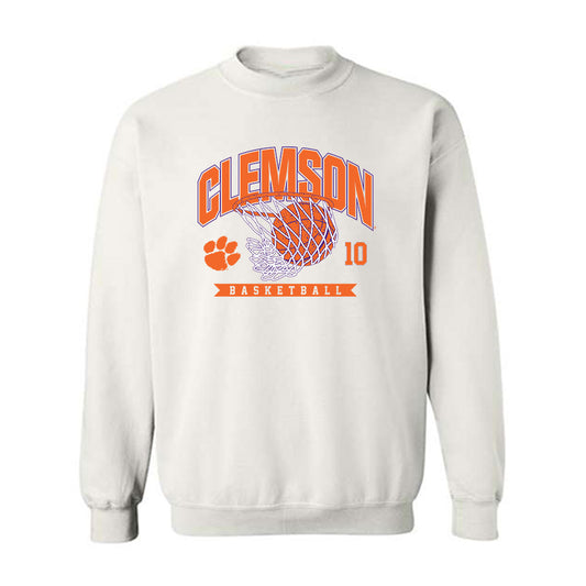 Clemson - NCAA Men's Basketball : Jake Wahlin - Sports Shersey Crewneck Sweatshirt-0