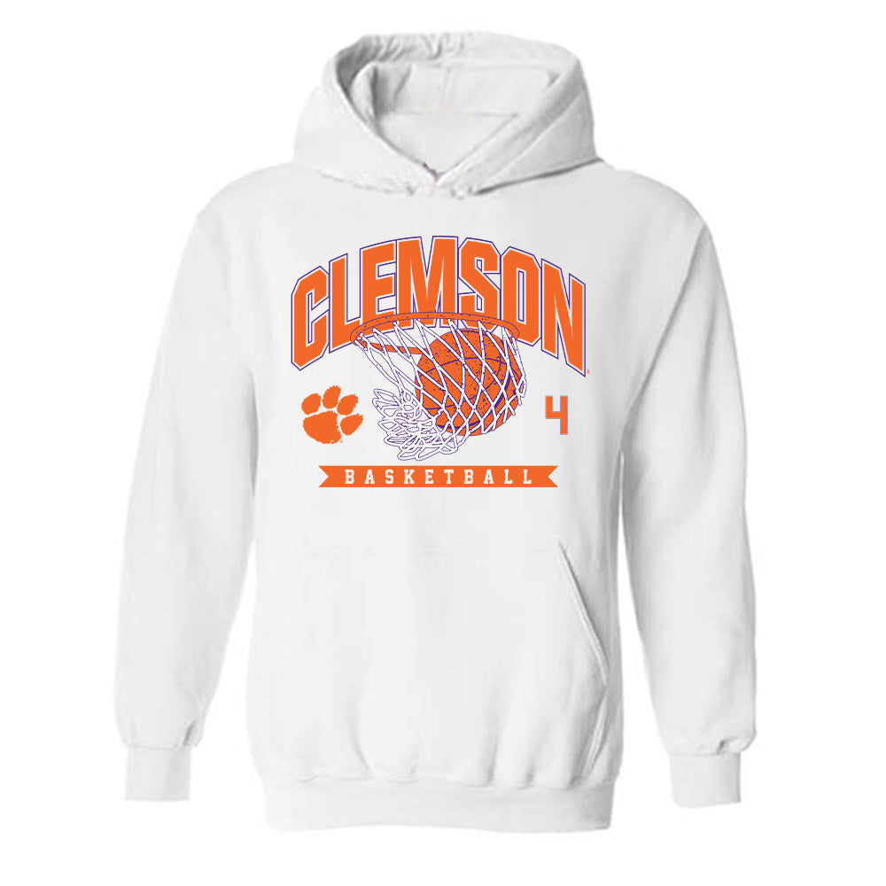 Clemson - NCAA Men's Basketball : Blake Davidson - Sports Shersey Hooded Sweatshirt-0