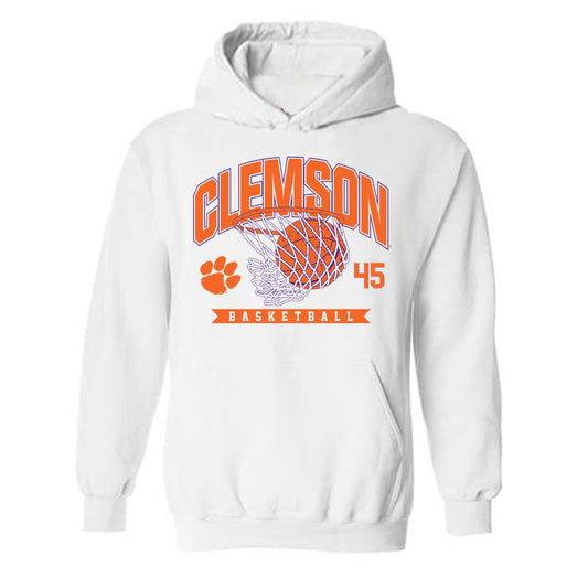 Clemson - NCAA Men's Basketball : Liutauras Lelevicius - Sports Shersey Hooded Sweatshirt-0
