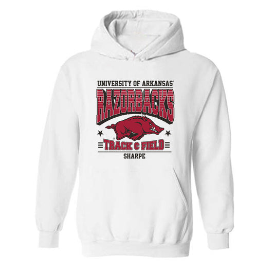 Arkansas - NCAA Women's Track & Field : Amirah Sharpe - Sports Shersey Hooded Sweatshirt-0