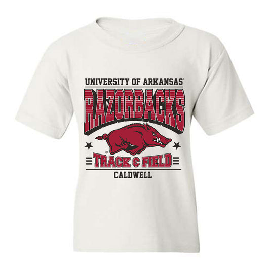 Arkansas - NCAA Men's Track & Field : TJ Caldwell - Sports Shersey Youth T-Shirt-0