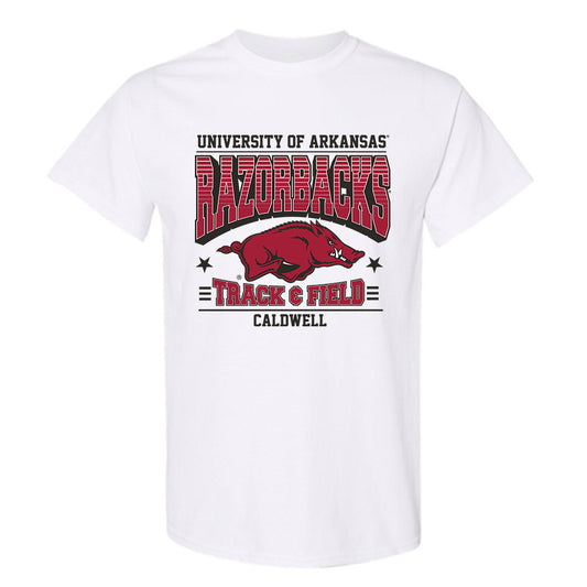 Arkansas - NCAA Men's Track & Field : TJ Caldwell - Sports Shersey T-Shirt-0