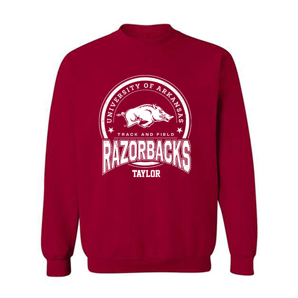 Arkansas - NCAA Men's Track & Field : Tyrice Taylor - Sports Shersey Crewneck Sweatshirt-0