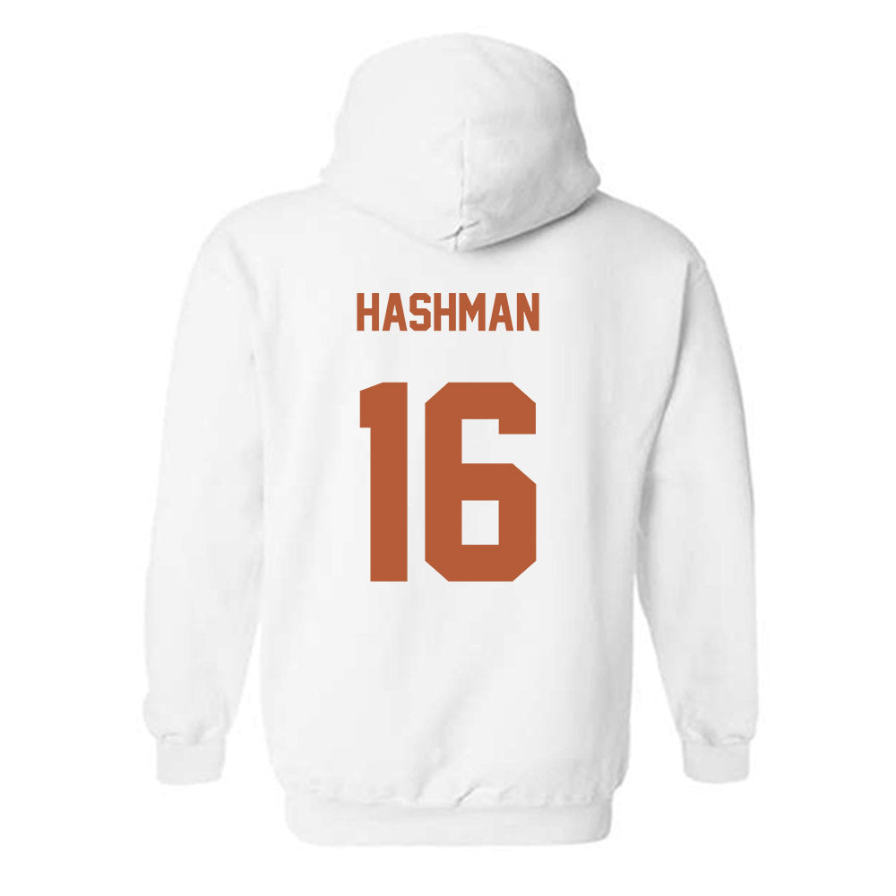 Texas - NCAA Beach Volleyball : Katie Hashman - Classic Shersey Hooded Sweatshirt-1