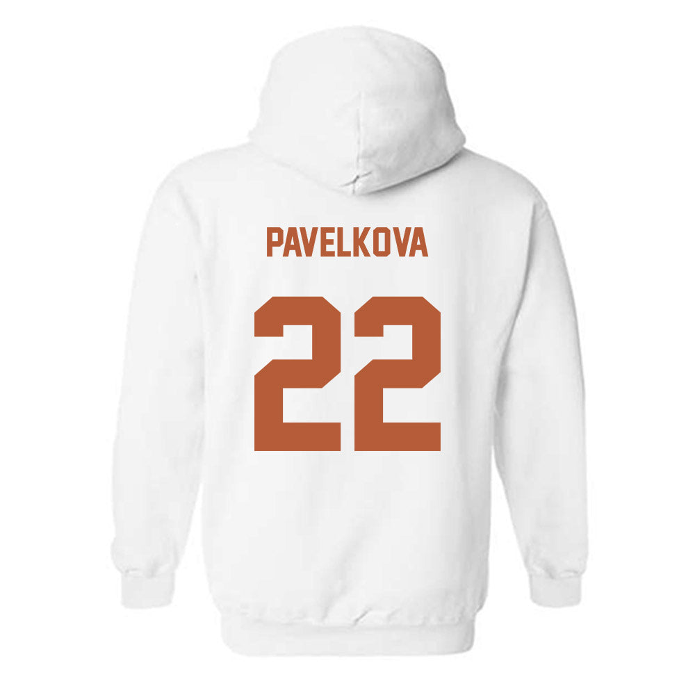 Texas - NCAA Beach Volleyball : Anna Pavelkova - Classic Shersey Hooded Sweatshirt-1
