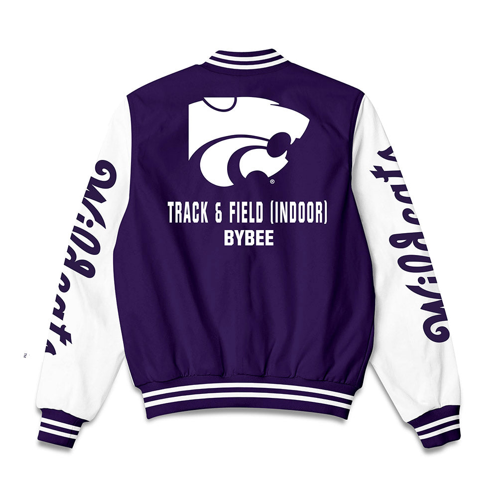 Kansas State - NCAA Women's Track & Field : Claire Bybee - Bomber Jacket-1