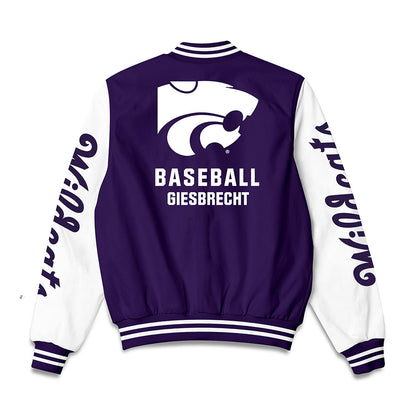 Kansas State - NCAA Baseball : Ethan Giesbrecht - Bomber Jacket-1