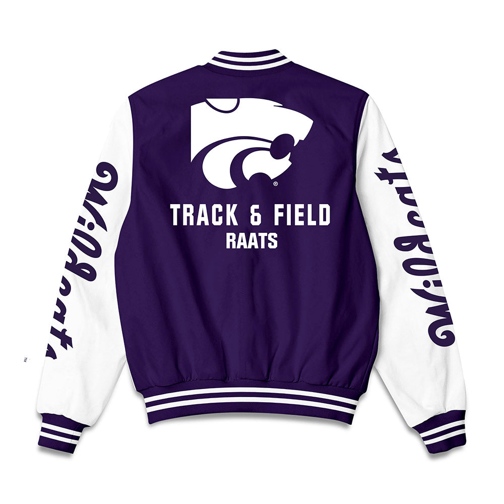 Kansas State - NCAA Men's Track & Field : Brian Raats - Bomber Jacket-1