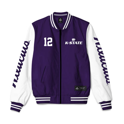 Kansas State - NCAA Baseball : Aaron Arnold - Bomber Jacket-0