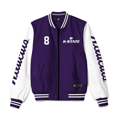 Kansas State - NCAA Football : Simon McClannan - Bomber Jacket-0