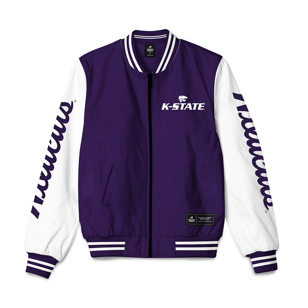 Kansas State - NCAA Women's Track & Field : Delaney Brinker - Bomber Jacket-0