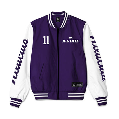 Kansas State - NCAA Baseball : Robby Bolin - Bomber Jacket-0