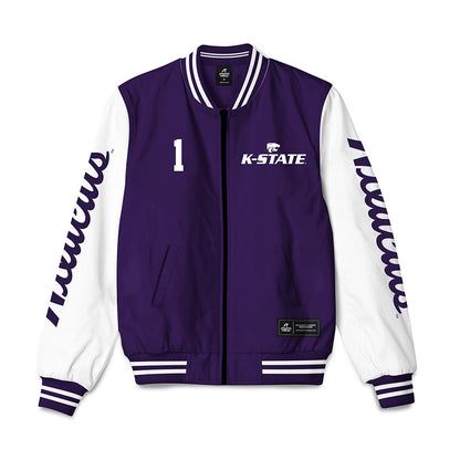 Kansas State - NCAA Women's Volleyball : Caleigh Ponn - Bomber Jacket-0