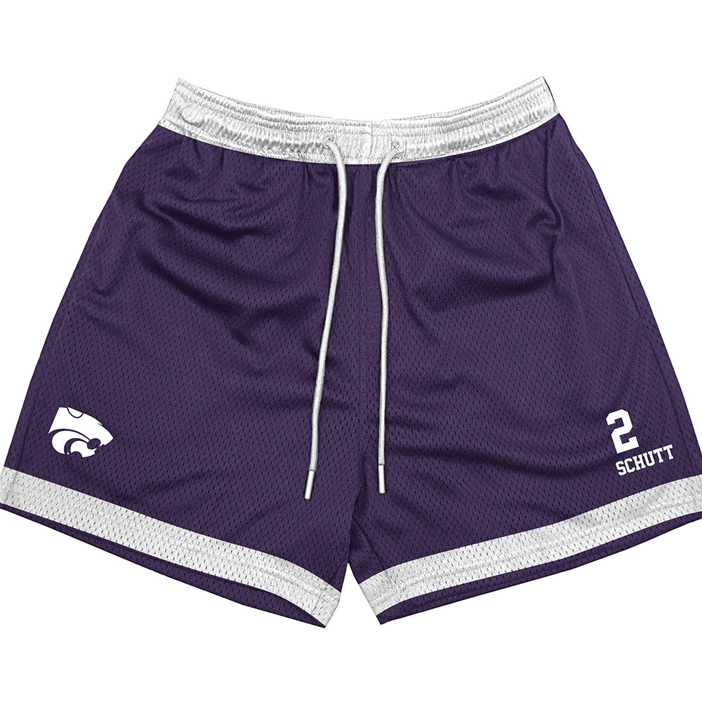 Kansas State - NCAA Men's Basketball : Jaden Schutt - Shorts-0