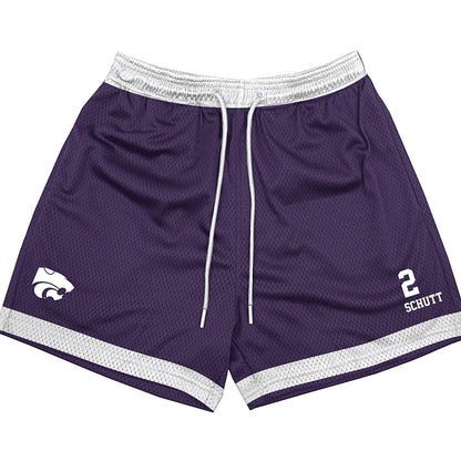Kansas State - NCAA Men's Basketball : Jaden Schutt - Shorts-0