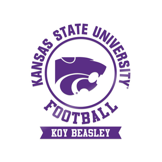 Kansas State - NCAA Football : Koy Beasley - Sticker-0