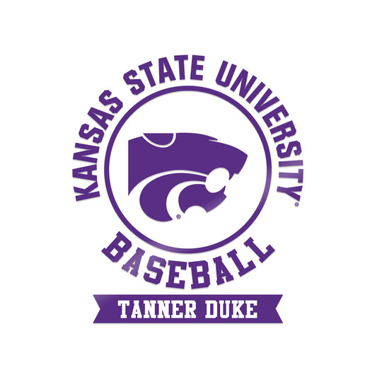 Kansas State - NCAA Baseball : Tanner Duke - Sticker-0