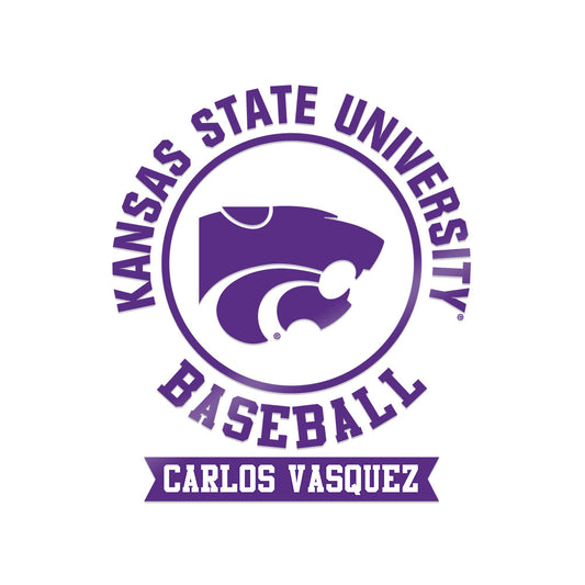Kansas State - NCAA Baseball : Carlos Vasquez - Sticker-0