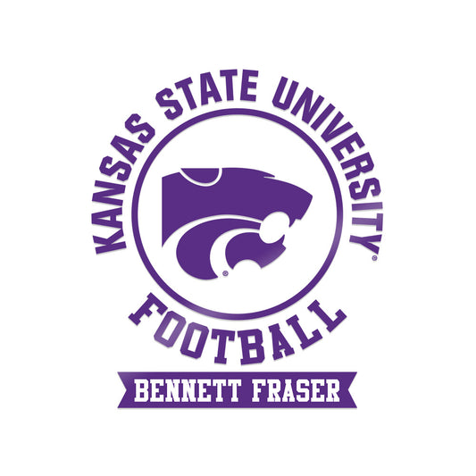 Kansas State - NCAA Football : Bennett Fraser - Sticker-0