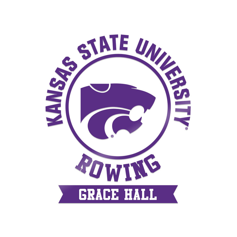 Kansas State - NCAA Women's Rowing : Grace Hall - Sticker-0