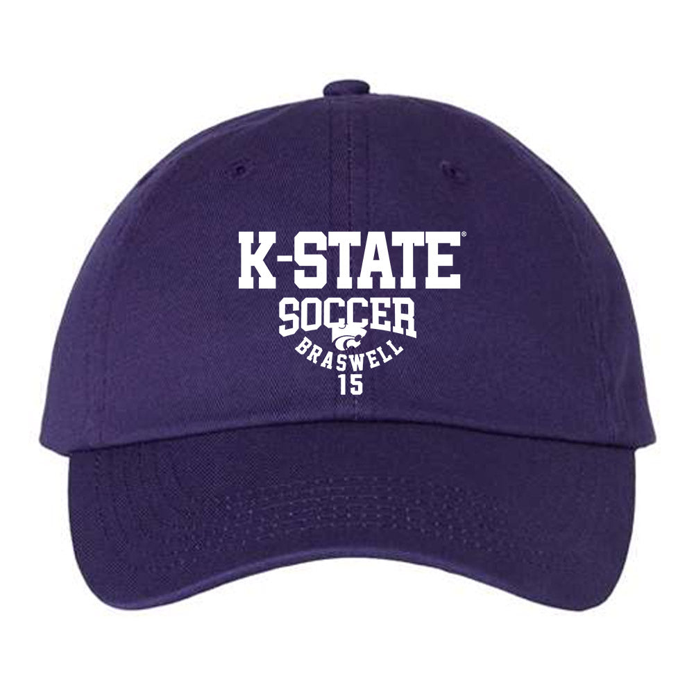 Kansas State - NCAA Women's Soccer : McKinnan Braswell - Dad Hat-0