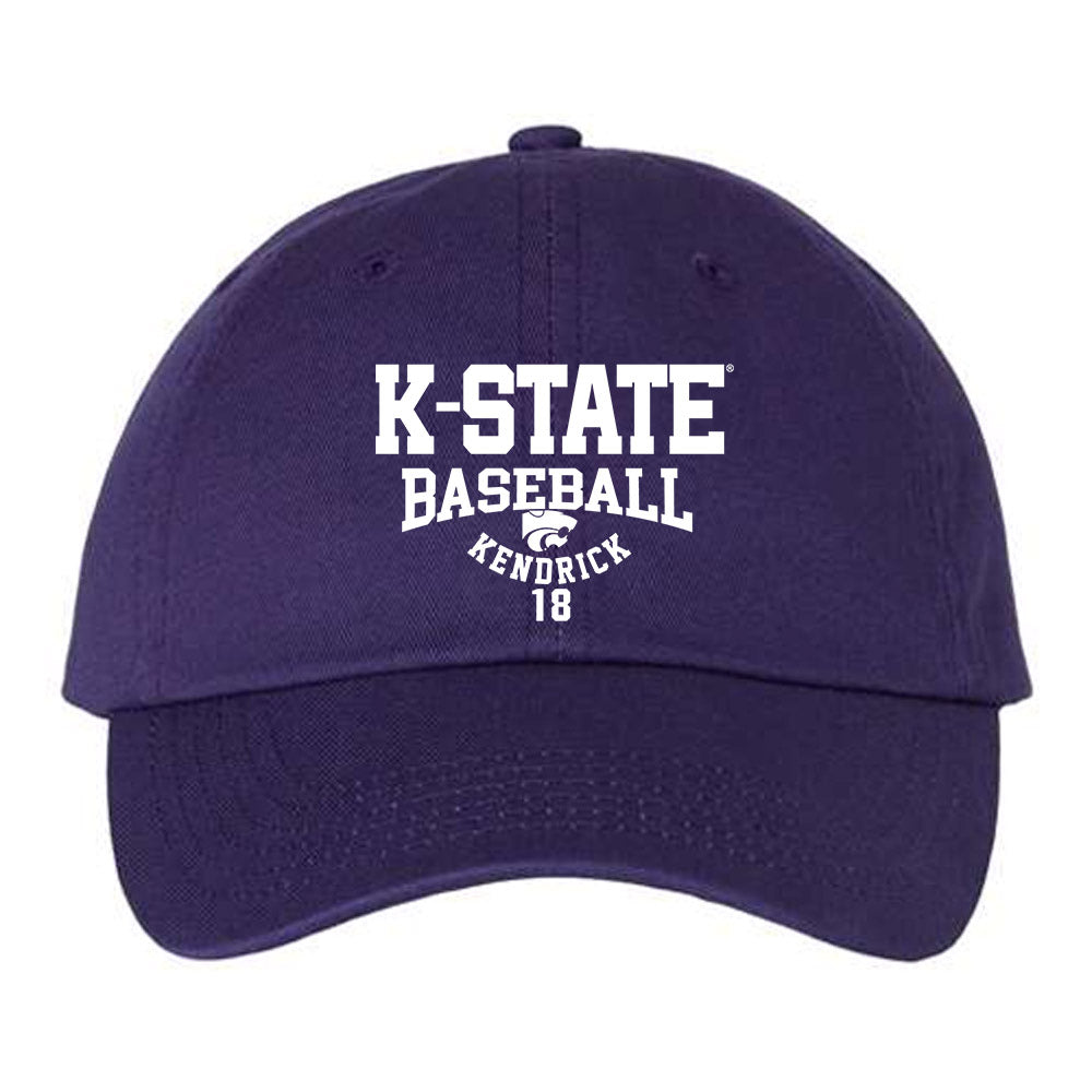 Kansas State - NCAA Baseball : Micah Kendrick - Dad Hat-0