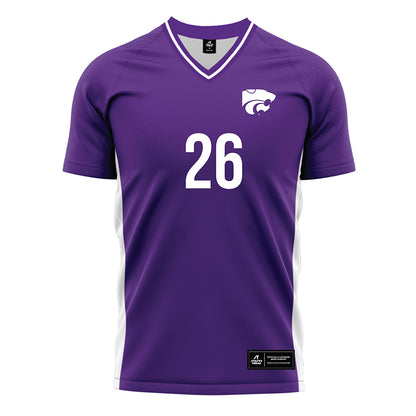 Kansas State - NCAA Women's Soccer : Landry Fieker - Purple Soccer Jersey-0