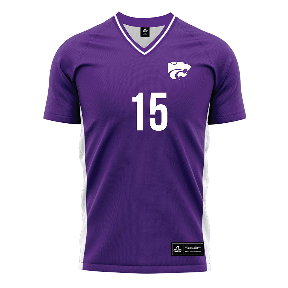 Kansas State - NCAA Women's Soccer : McKinnan Braswell - Purple Soccer Jersey-0
