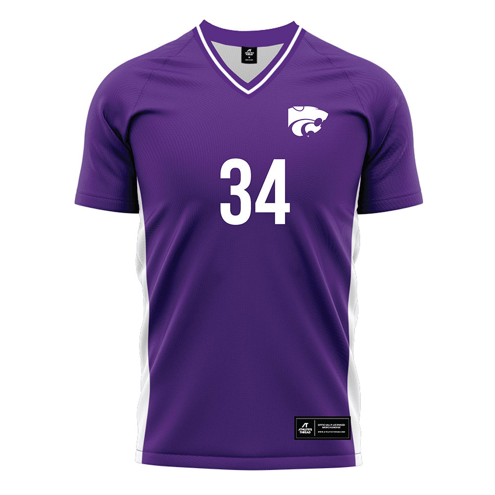 Kansas State - NCAA Women's Soccer : Allison Marshall - Purple Soccer Jersey-0