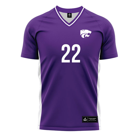 Kansas State - NCAA Women's Soccer : Langley Mayers - Purple Soccer Jersey-0