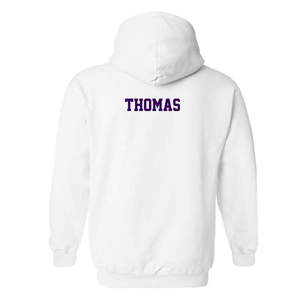 Kansas State - NCAA Women's Track & Field : Tesia Thomas - Sports Shersey Hooded Sweatshirt-1