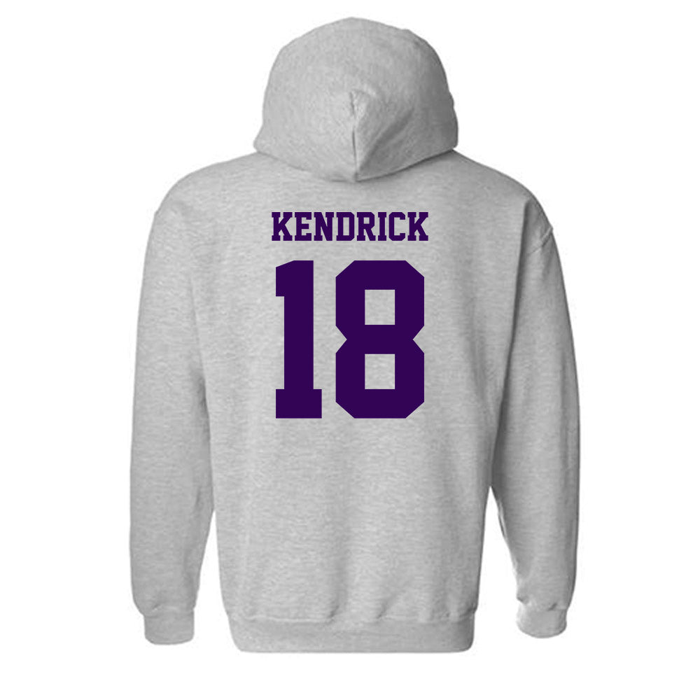 Kansas State - NCAA Baseball : Micah Kendrick - Sports Shersey Hooded Sweatshirt-1