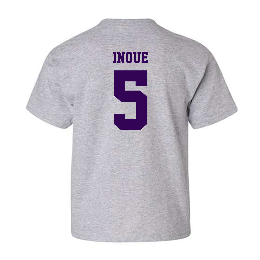 Kansas State - NCAA Baseball : Shintaro Inoue - Sports Shersey Youth T-Shirt-1