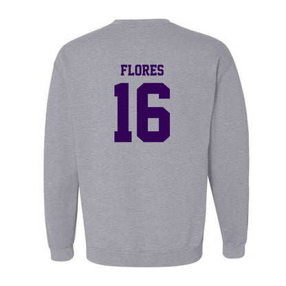 Kansas State - NCAA Baseball : Matthew Flores - Sports Shersey Crewneck Sweatshirt-1