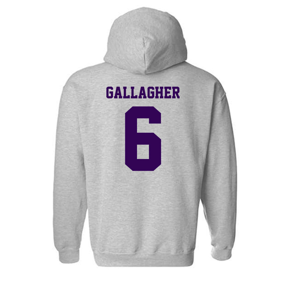 Kansas State - NCAA Baseball : Grant Gallagher - Sports Shersey Hooded Sweatshirt-1