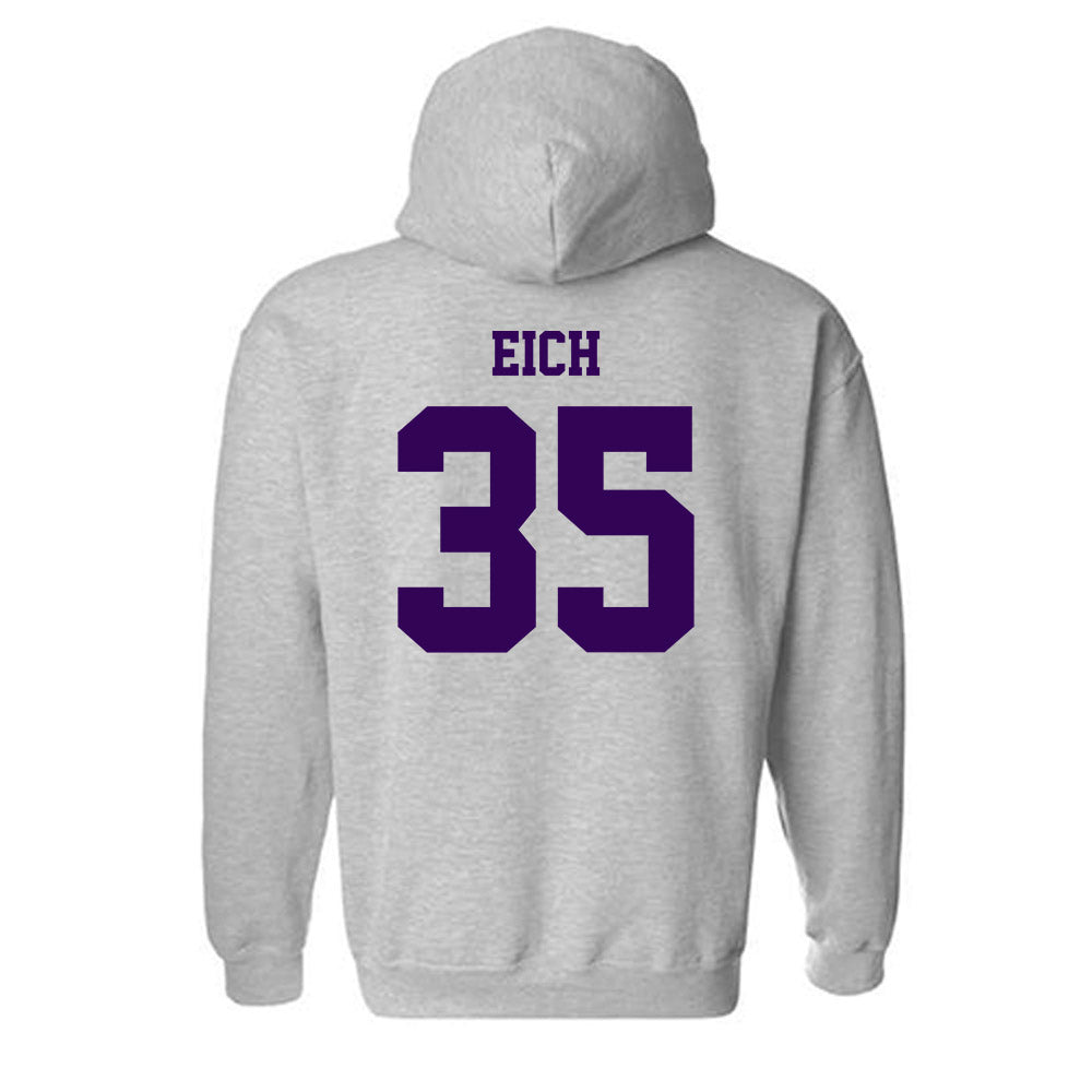 Kansas State - NCAA Baseball : Billy Eich - Sports Shersey Hooded Sweatshirt-1
