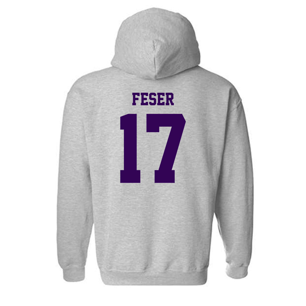 Kansas State - NCAA Baseball : Cohen Feser - Sports Shersey Hooded Sweatshirt-1