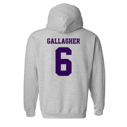 Kansas State - NCAA Baseball : Grant Gallagher - Sports Shersey Hooded Sweatshirt-1