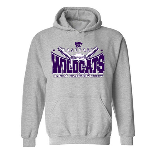Kansas State - NCAA Baseball : Jack Quetschenbach - Sports Shersey Hooded Sweatshirt-0