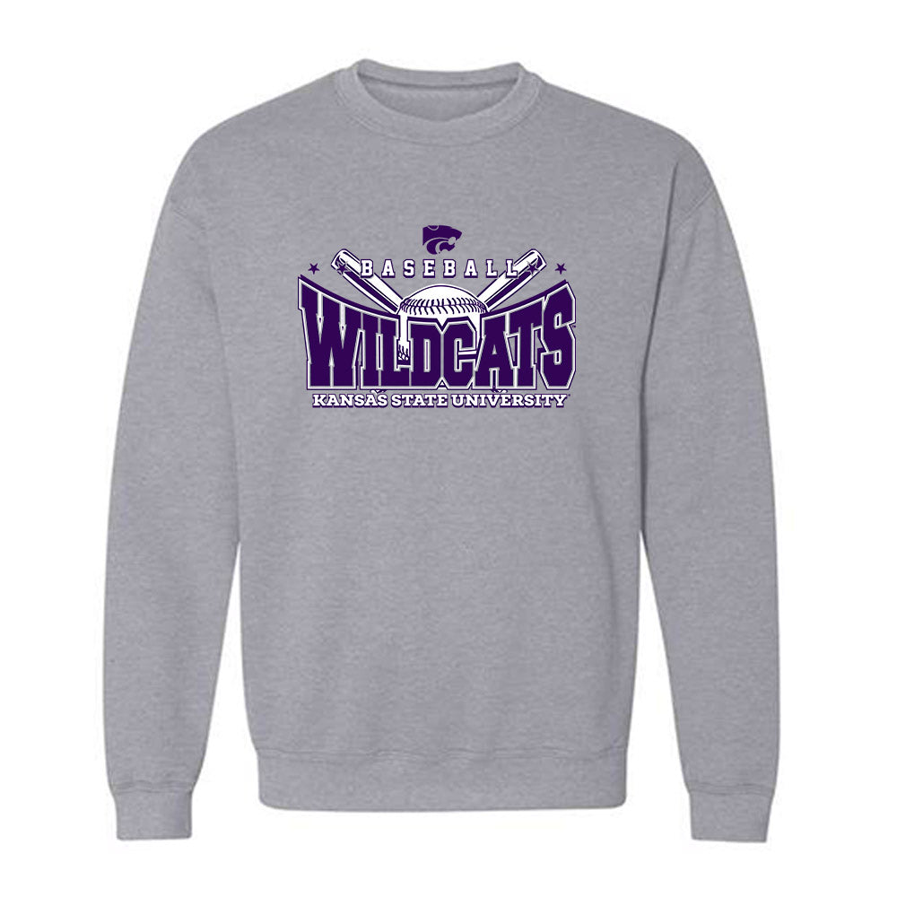 Kansas State - NCAA Baseball : Carlos Vasquez - Sports Shersey Crewneck Sweatshirt-0