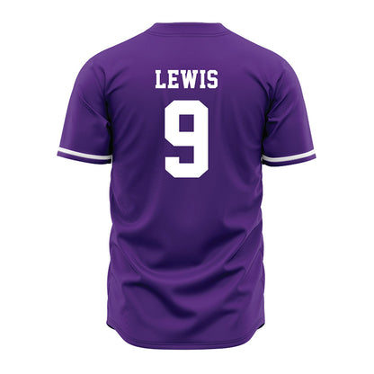 Kansas State - NCAA Baseball : Donte Lewis - Purple Jersey-1