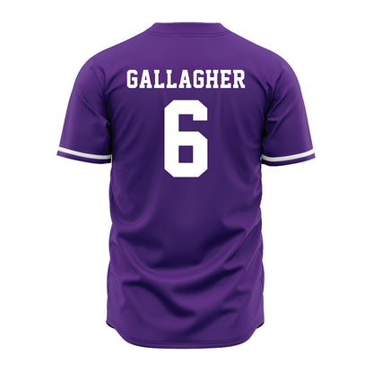 Kansas State - NCAA Baseball : Grant Gallagher - Purple Jersey-1