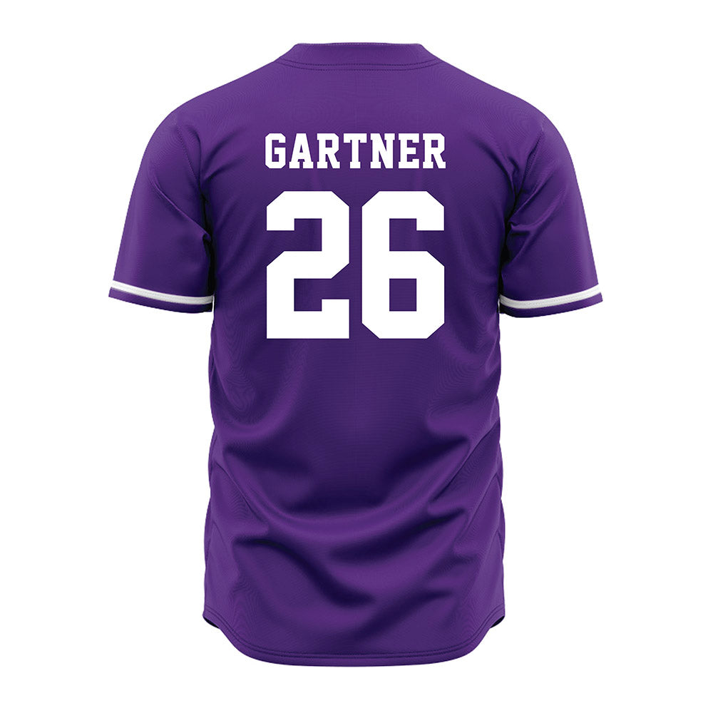 Kansas State - NCAA Baseball : Noah Gartner - Purple Jersey-1