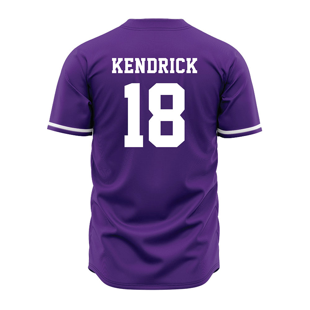Kansas State - NCAA Baseball : Micah Kendrick - Purple Jersey-1