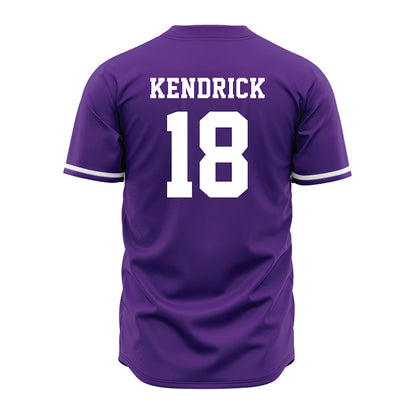 Kansas State - NCAA Baseball : Micah Kendrick - Purple Jersey-1