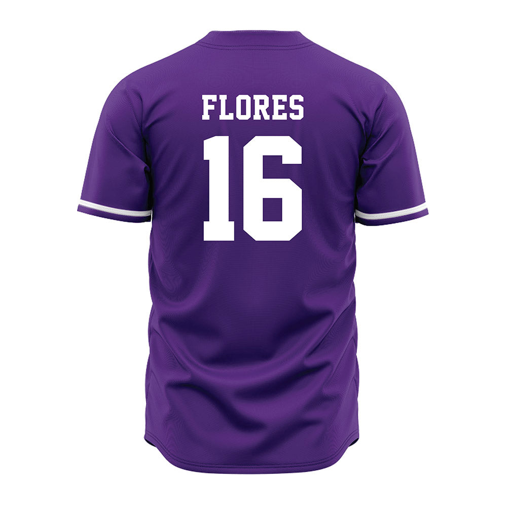 Kansas State - NCAA Baseball : Matthew Flores - Purple Jersey-1