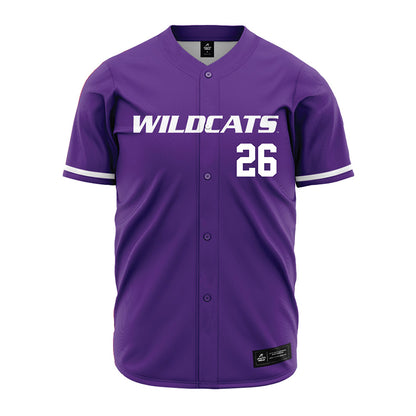 Kansas State - NCAA Baseball : Noah Gartner - Purple Jersey-0