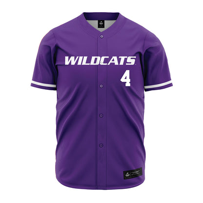 Kansas State - NCAA Baseball : Carlos Vasquez - Purple Jersey-0
