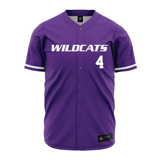 Kansas State - NCAA Baseball : Carlos Vasquez - Purple Jersey-0