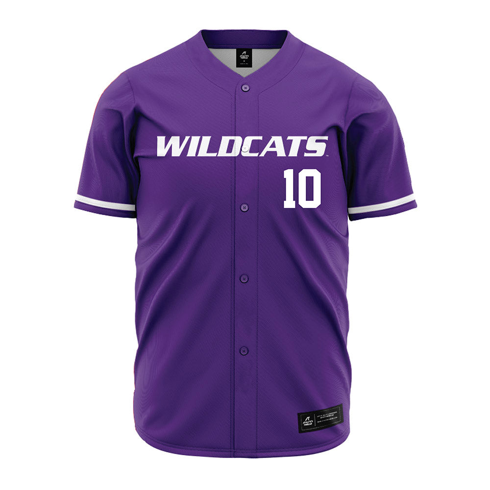Kansas State - NCAA Baseball : Tanner Duke - Purple Jersey-0